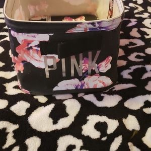Pink Victoria's secret small storage bin